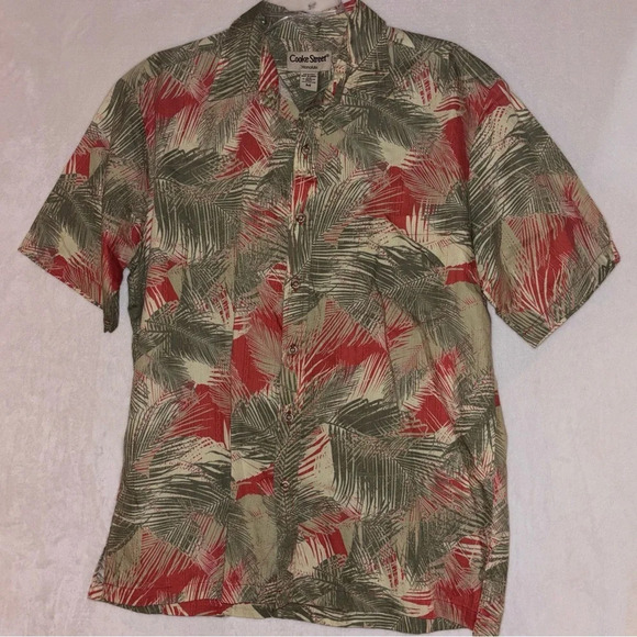 Cooke Street Honolulu Men's Short Sleeve Button Up Hawaiian Shirt Size Medium - Picture 1 of 11